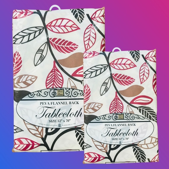 1 pcs Tablecloth peva Flannel Back size 52x 70🔺🔻🔺 - Picture 1 of 5